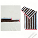 Yeknu  2 Side Smiling Patter Combed Cotton Towels Soft Comfortable Yarn Dyed  Face Towel Super Absorption Bathroom Towel  for Household
