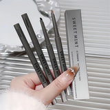 Yeknu  Silky Long-lasting Eye Liner Pencil  Eyeliner Pen Natural Matte Wine Red Eyeliner Easy To Color Waterproof Eye Make Up Cosmetics