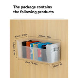 Yeknu  2-pack wardrobe clothing storage box wall-mounted for underwear, bras, socks wardrobe