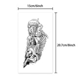 Yeknu  Lasting 15 days temporary tattoo sticker waterproof non-reflective knight pattern sticker body art fake tattoo on boy's arm