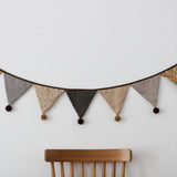 Yeknu  Nordic Style Hanging Decorations Cotton Dots Floral Garland Kids Room Accessories Home Party Wedding Wall Nursery Decor