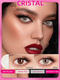 Yeknu  1Pair Color Contact Lenses for Blue Eyes Natural Pupils Green Ice Lenses Eye Color Contact Lens