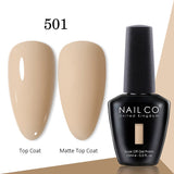 Yeknu  15ml Gel Nail Polish LED Semi-permanent Summer Varnish UV Vernis Blue Color Enamels For Nails Gellak Top Coat Base Polish