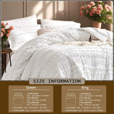 Yeknu  7-piece tufted design comforter set, soft and comfortable, bedding set, room decoration, suitable for all seasons, ideal gift, q