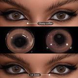 Yeknu  1Pair Color Contact Lenses for Eyes Natural Pupils Green Contact Lenses Cosmetics Fast Delivery Support RU Shipping
