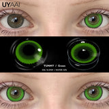 Yeknu  Color Contact Cosplay Color Pupils Makeup Beauty Green Lens 14.5mm Black Lens Woman Cosplay Red Lens Halloween White Lens