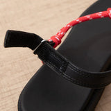 Yeknu  Summer new knot toe casual Velcro sandals flat flip-flop sandals comfortable women's shoes