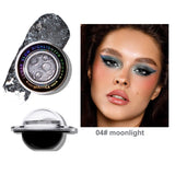 Yeknu  1pcs Planet Highlighter Powder Shiny Gradient High-gloss Powder Face Contour Brightening Long Lasting Highlight Glitter Makeup