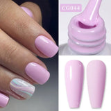 Yeknu  10ml Gold Glitter Gel Nail Polish Crystal Semi Permanent Soak Off UV Gel Varnish Nail Art Manicure Base Top Coat
