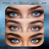Yeknu  New 1pair Colored Contact Lenses for Eyes Blue Natural Look Brown Eye Lenses Cosmetic Beauty Pupils
