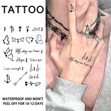Yeknu  1Pc Small Pattern Waterproof Temporary Tattoo Sticker, Long-lasting Waterproof for One to Two Weeks, Suitable For Palm, Arm.