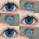 Yeknu  2pcs/pair Cyber Series Halloween Colored Contact Lenses for Makeup Eyes Big Pupils Red Contact Lenses Brown Lens Myopia