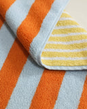 Yeknu  2 Side Smiling Patter Combed Cotton Towels Soft Comfortable Yarn Dyed  Face Towel Super Absorption Bathroom Towel  for Household