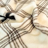 Yeknu  Small Fresh Milk Falai Plush Single Item Quilt Cover Printed Plaid Thickened Warm Duvet Cover 180x220 200x230 220x240
