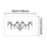 Yeknu  12Pcs Glow in Dark Succubus Temporary Tattoo Sticker, Long-lasting and Waterproof, Fake Tattoos for Women, For Chest, Belly.