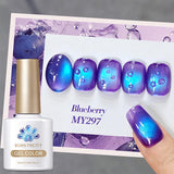 Yeknu 10ml Purple Black Green Cat Magnetic Gel Ultra Shine Semi Permanent Soak Off UV Gel Summer Nail Art Varnish