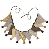 Yeknu  Nordic Style Hanging Decorations Cotton Dots Floral Garland Kids Room Accessories Home Party Wedding Wall Nursery Decor