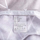Yeknu 3PC 100% Cotton Duvet Cover Set Striped Printing 1PC Duvet Cover 2PC Pillowcase Cotton Soft Skin Friendly Bedding