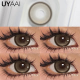 Yeknu  Daily Colored Contact Lenses Myopia 1 Day Disposable Colored Pupils Green Eye Contacts Gray Natural Fashion Lenses