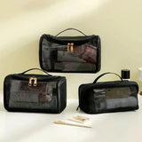 Yeknu  1 Piece Travel Organizer Cosmetic Bag Large Capacity Tote Bag for Travel and Home Storage