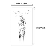 Yeknu  Temporary tattoo stickers waterproof Zen meditation elements men's fake tattoo arm stickers simulated tattoo color