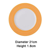 Yeknu  Nordic Ceramic Western Food Steak Tableware, Home Restaurant Kitchen Supplies, Creative Snack Dessert Salad Dinner Plate, 1Pc