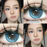 Yeknu  1 Pair Pink Series Contact Lenses for Eyes Beauty Pupils Makeup Eye Lenses for Myopia Natural Color Lenses Blue Lenses