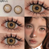 Yeknu  Color Contact Lenses for Eyes Korean Lens Natural Lenses Brown Lenses Blue Eye Contact Brown Big Eyes  Color Lens Eye
