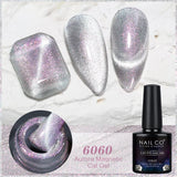 Yeknu  Transparent Cat Eye Gel Nail Polish 10ml UV Nail Art Semi Permanent Lakiery Hybrydowe Magnet SPAR Lacquer Gel Vernis Soak
