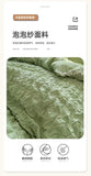 Yeknu Korean Princess  Bedding Set Duvet Cover Ins Style Wash Cotton Solid Color Summer Soft Bed Sheet Set Comforter Set Quilt Cover