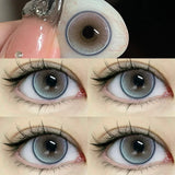 Yeknu  1 Pair Colorcon Korean Lenses Colored Contact Lenses Colorful Yearly Beauty for Natural Effect Eyes Pupils Makeup New