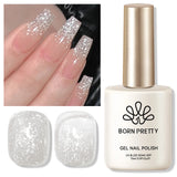 Yeknu  15ml Aurora Glitter Gel Nail Polish Iridescent Pearl Shimmer Effect Soak Off UV LED Manicure Varnishes