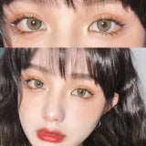 Yeknu  2Pcs/Pair Natural Color Contact Lenses For Eyes New Flare Colorcon Lenses Beauty Eye Color Contacts Natual Look Cosmetic