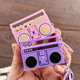 Creative Funny Mini Radio Recorder Music Toys Classical Bag Ornaments Keychain Gift