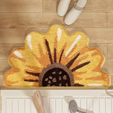 Yeknu  Thiened Anti-Slip Batoom Mat Kitchen Door Entrance Rug Water Absorbent Suower Design Home Decorative Floor Mat