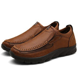 Yeknu  Men Casual Shoes Breathable Loafers Sneakers Fashion Comfortable Flat Handmade Retro Leisure Loafers Shoes Men Shoes