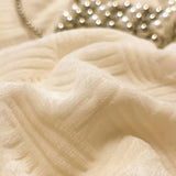 Yeknu  Towel Embroidery Washed Cotton Bedding Sets Ultra Soft Skin-Friendly Cotton Bed Sheet Set Cartoon Bedclothes for King Queen Size