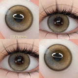 Yeknu  Blue Contact Lenses for Eyes Fashion Color Pupils Beauty Green Lenses Natural Eye Color Lenses for Myopia 1 Pair Cosplay