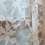 Yeknu  Retro Embroidered Lace Curtain Tie Pole Curtain Coffee Filter Light Semi-Shade Princesse Half Curtain for Bedroom And Living ...