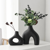 Yeknu Flower Vases Home Decor Nordic Ceramic Vase Home Decoration Accessories Office Bookshelf Decorative Flower Vase Design Original