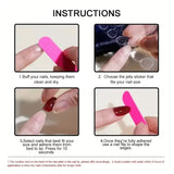 Yeknu  24pcs Press on Nails Black And White Fake Nail Short Square Full Coverage Nail Tips for Women&Girl Removable Wearable False Nail