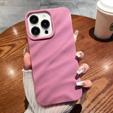 Yeknu  Wave Phone Case For iPhone 17 Air 16 15 14 13 12 Pro Max 11 XS XR X 6 7 8 Plus Soft Bumper Shockproof Cover Solid Color Coque