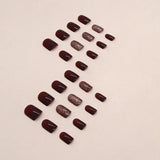 Yeknu  24 PCs Fake Nails with 1 Nail Glue and 1 Nail File