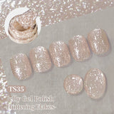 Yeknu  10ml Fluttering Flakes Jelly Gel Polish Semi Permanent Soak Off UV Gel Nail Art Manicure Nail Supplies Vernis