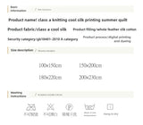 Yeknu  new class A cool silk summer quilt air conditioner quilt summer cool quilt machine washable single double summer thin