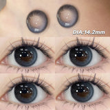 Yeknu  2PCS Contact Lenses Myopia Beauty Blue Lenses Cosmetic Pupils Natural Color Lens Eyes with Degree High Quality Lenses