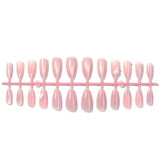 Yeknu  24Pcs Pink Cat Eye Press On Nails Almond Shape False Nails with 3D Flower Pearl Design Full Cover Acrylic Fake Nails for Women