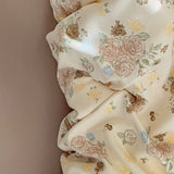 Yeknu  Ins Pastoral style Flowers Bedding Sets New Twin Queen Size Duvet Cover Flat Sheet Pillowcase Princess Girl Bed Linen