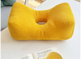 Yeknu Corduroy waist pillow office sleeping pillow computer chair waist cushion pregnant woman backrest car small pillow