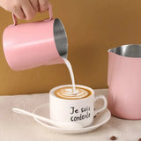 Yeknu  350/600ML Coffee Milk Frothing Pitcher Jug 304 Stainless Steel Precise Scale High Quality Latte Barista Professional CafeUtensil